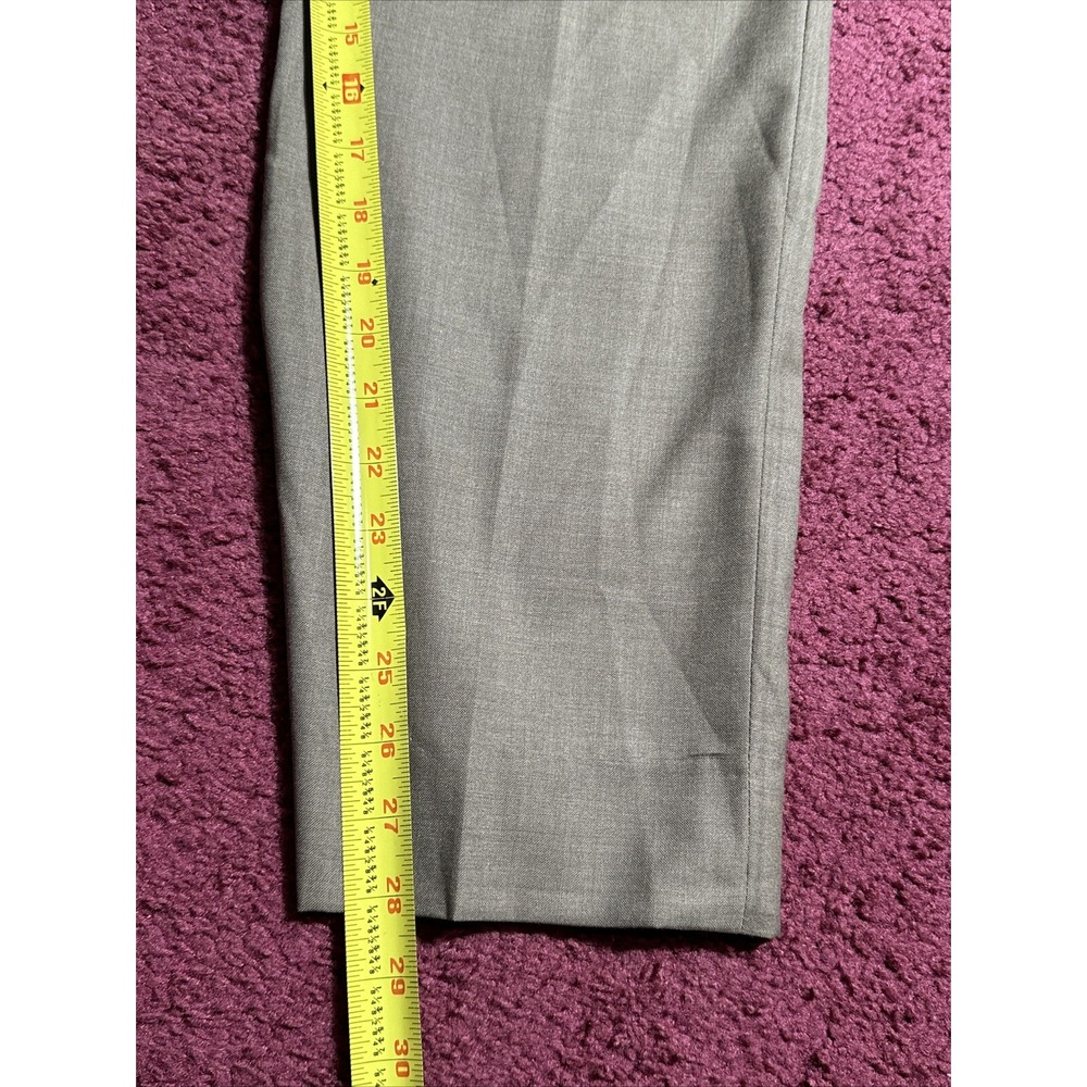 Ermenegildo Zegna Pants Mens 38/28 Light Brown 100% Wool Flat Front Dress Slacks - Picture 7 of 11